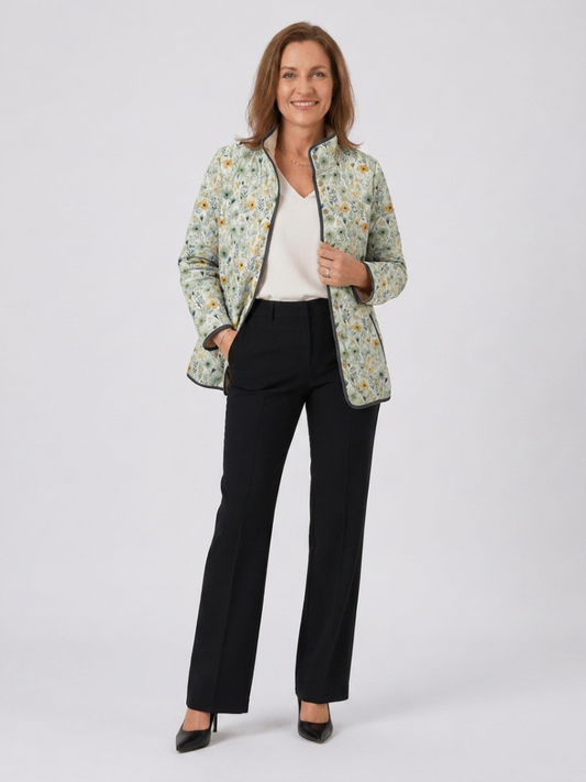 Encarna - Chaqueta Acolchada con Estampado Floral