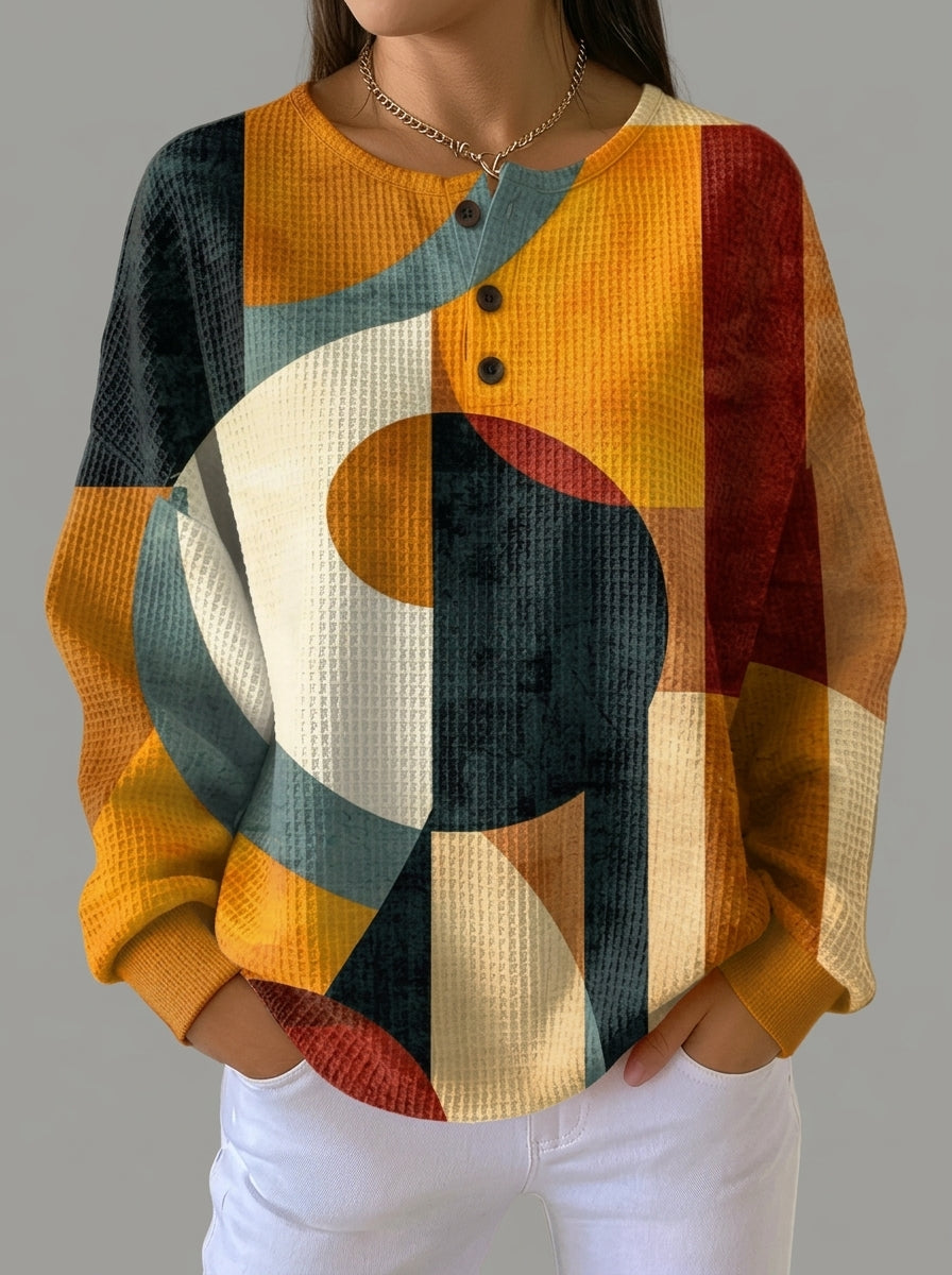 Sonia - Sudadera con Estampado Geométrico
