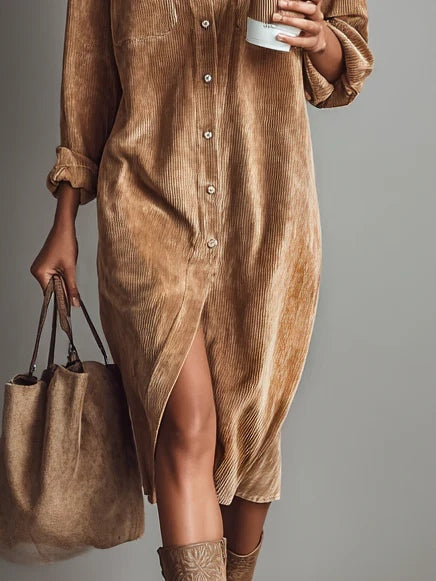 María - Vestido Midi de Pana