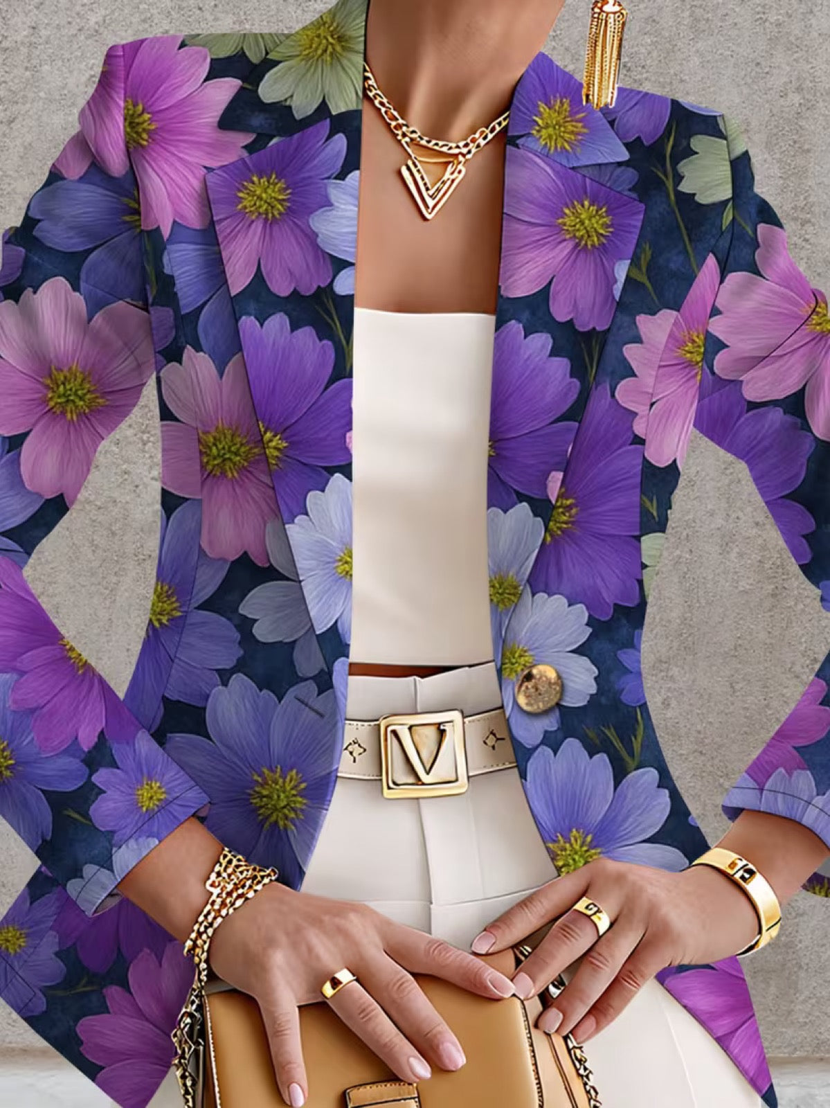 Marcela - Blazer Floral Elegante
