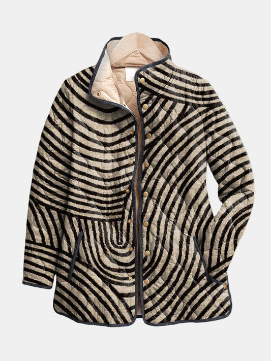 Soledad - Chaqueta Acolchada con Diseño Artístico
