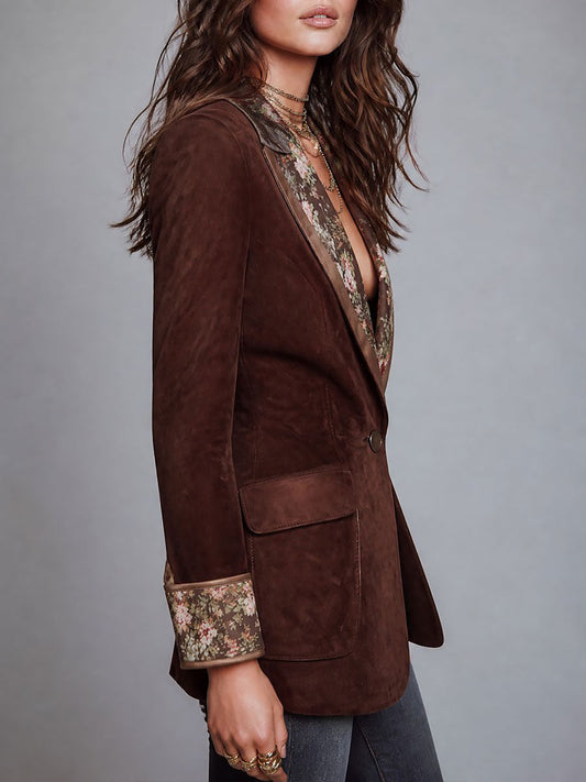 Soledad ⎸ Blazer Retro con Estampado Floral
