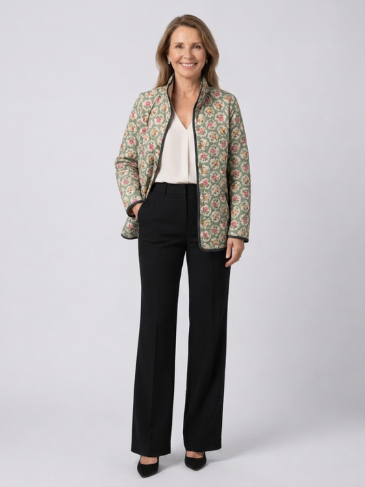 Concha - Chaqueta Acolchada con Estampado Floral