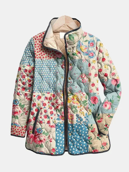 Antonia - Chaqueta Acolchada con Patchwork Floral