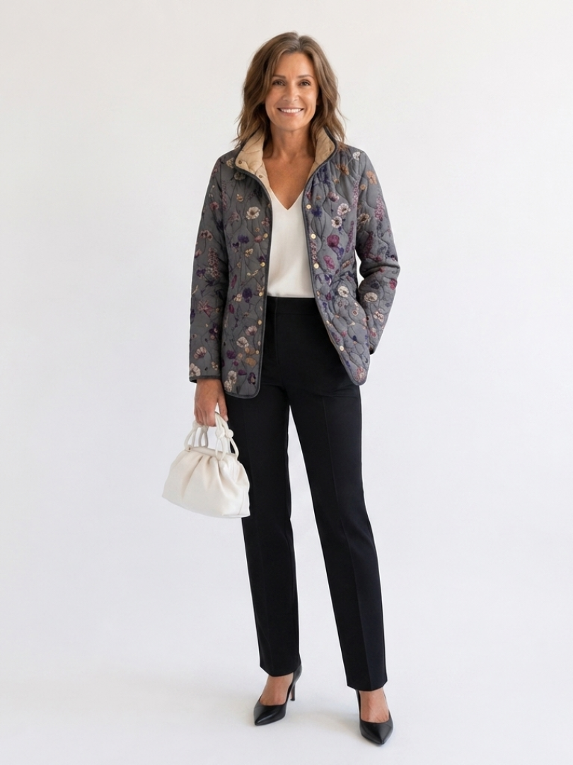 Pepa - Chaqueta Acolchada con Diseño Floral