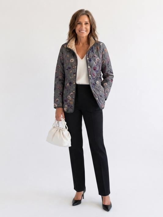 Pepa - Chaqueta Acolchada con Diseño Floral