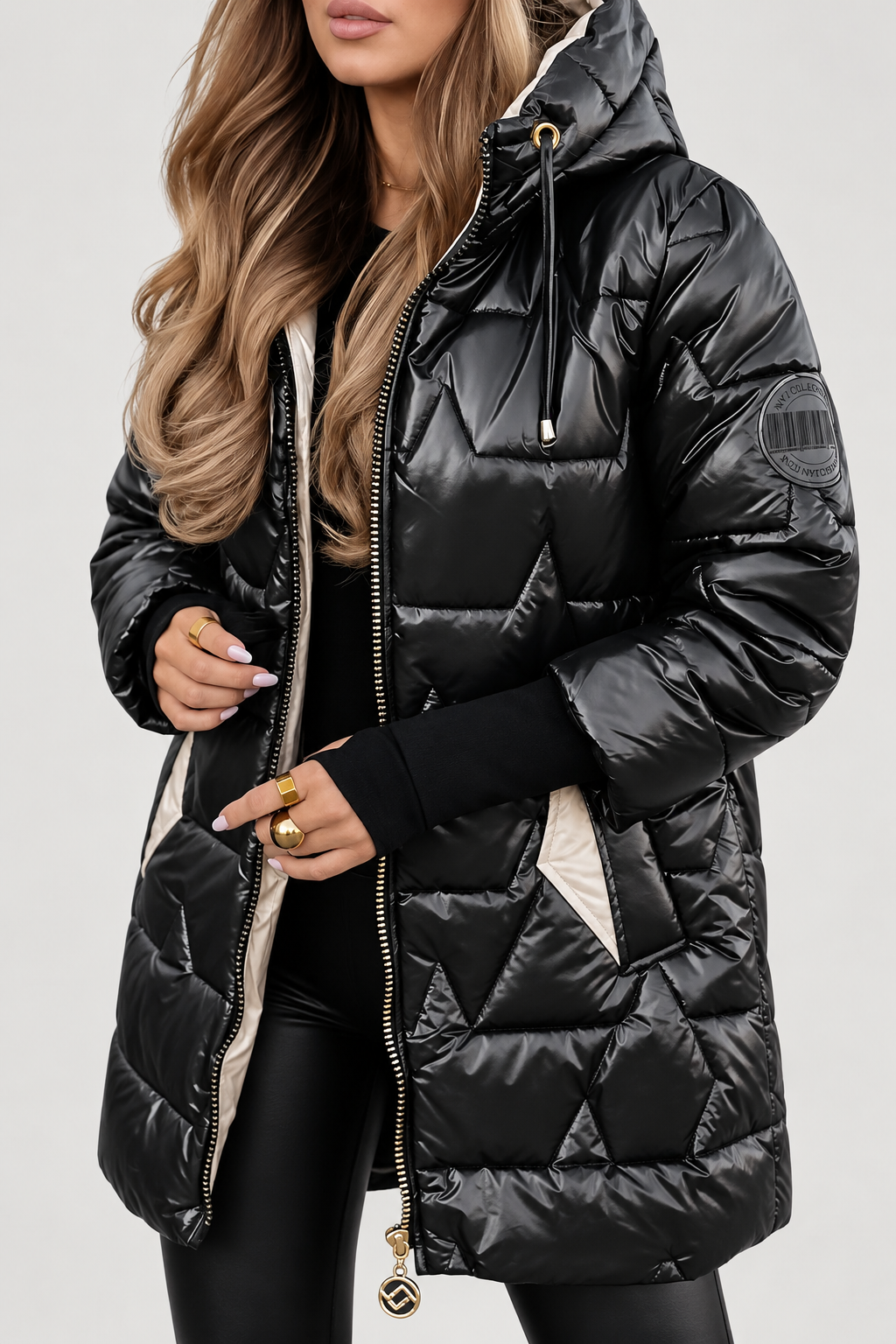 Macarena - Chaqueta de Invierno Acolchada con Capucha