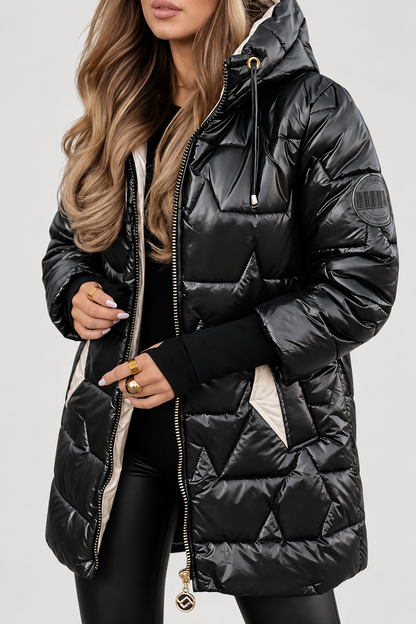 Macarena - Chaqueta de Invierno Acolchada con Capucha