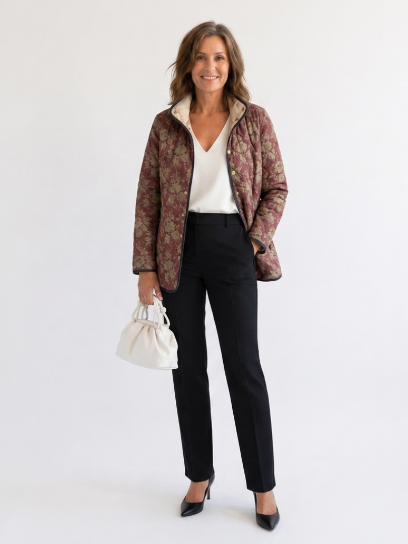 Charo - Chaqueta Acolchada con Diseño Artístico