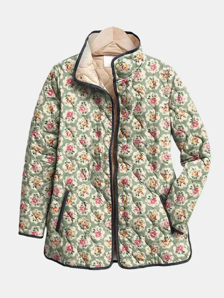 Concha - Chaqueta Acolchada con Estampado Floral