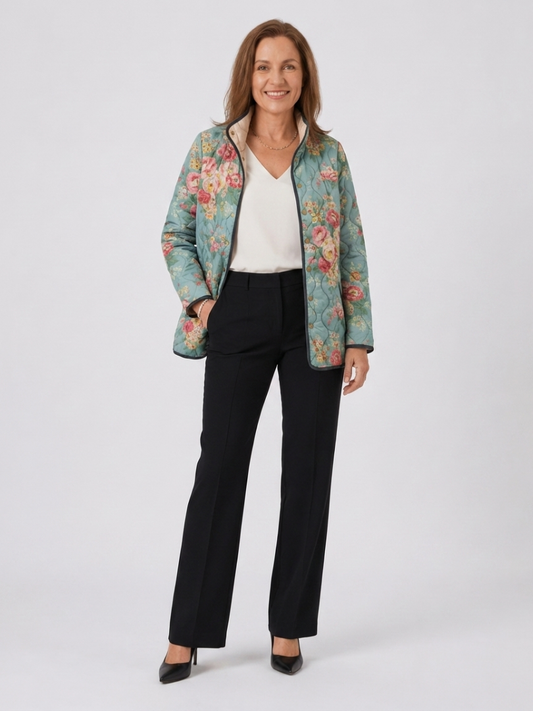 Consuelo - Chaqueta Acolchada con Estampado Floral