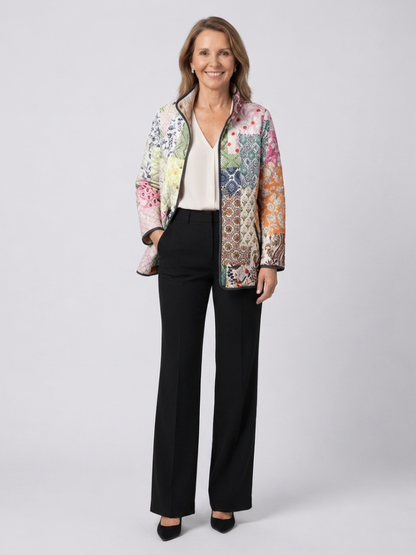 Lola - Chaqueta Acolchada de Patchwork Bohemio