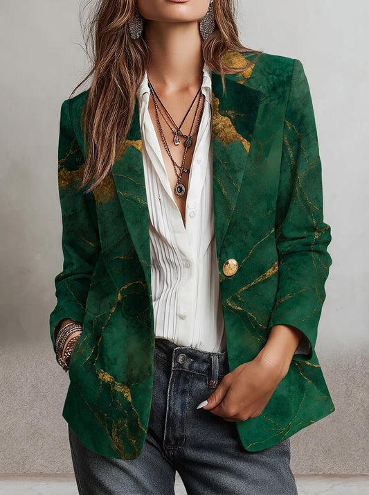 Nuria - Blazer con Efecto Mármol