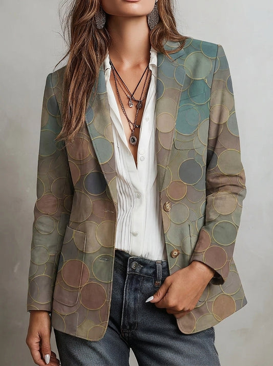 Cristina - Blazer con Estampado Mosaico