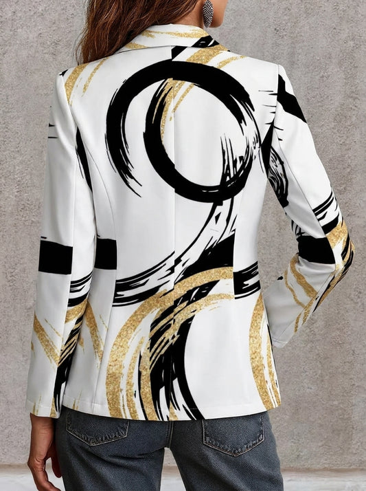 Ana - Blazer con Estampado Abstracto