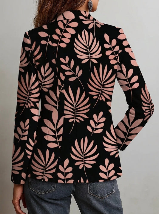 Antonia - Blazer con Estampado de Hojas