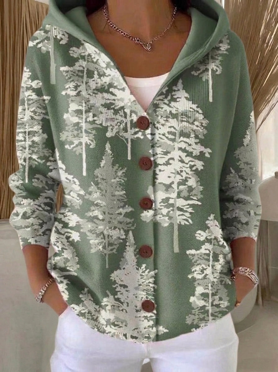 Blanca - Chaqueta de Punto con Capucha
