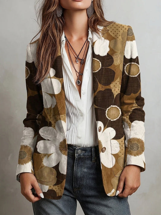 Manuela - Blazer con Estampado Barroco