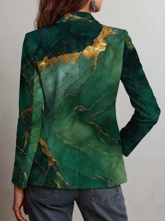 Nuria - Blazer con Efecto Mármol