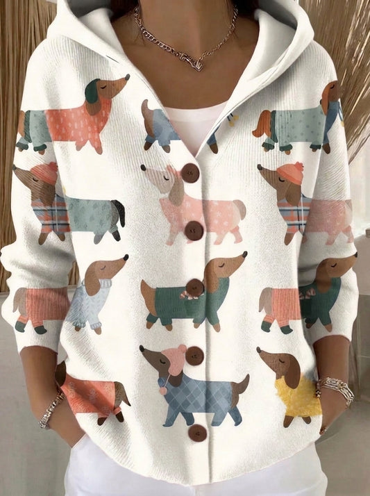 Nieves - Chaqueta de Punto con Capucha