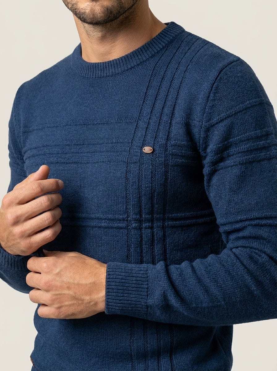 Massimo - Suéter Elegante con Diseño de Cuadros