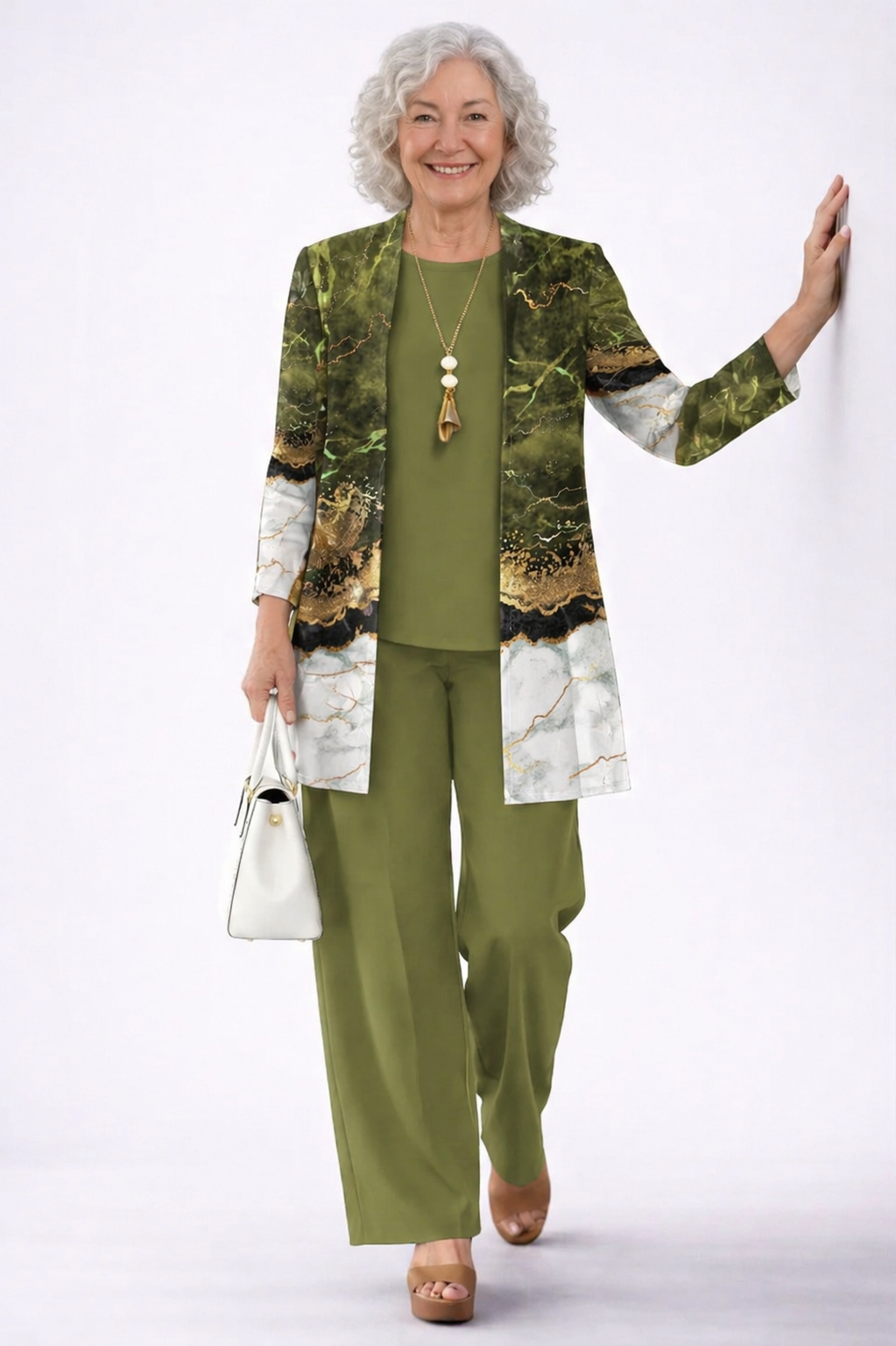 Conjunto de Tres Piezas Elegancia Clásica