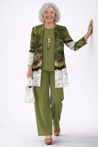 Conjunto de Tres Piezas Elegancia Clásica