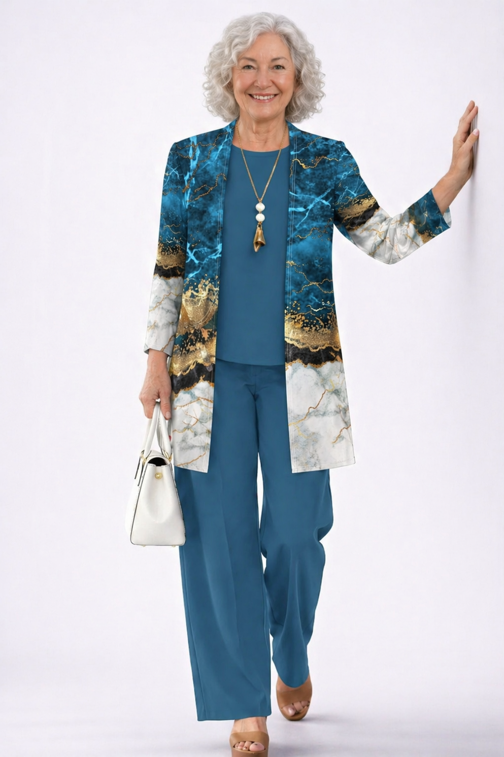 Conjunto de Tres Piezas Elegancia Clásica