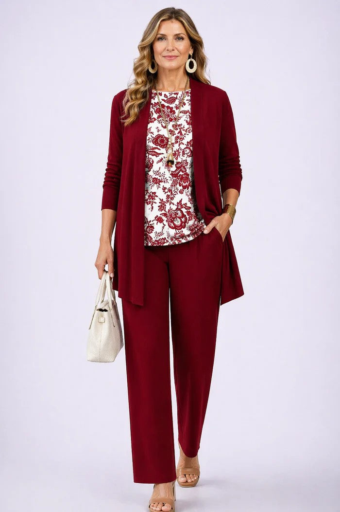 Conjunto de Tres Piezas Elegancia Clásica