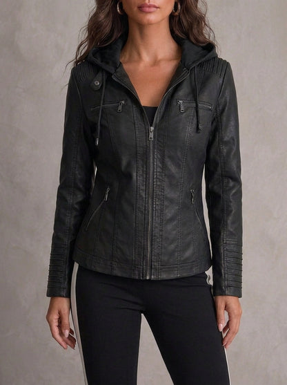 Mercedes - Chaqueta de Piel Resistente y Elegante