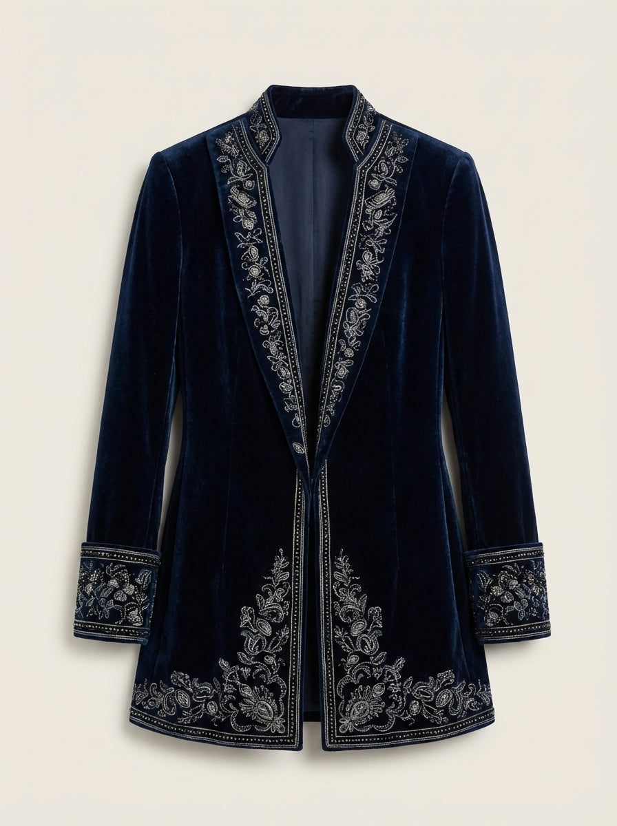 Nuria - Chaqueta Elegante de Terciopelo