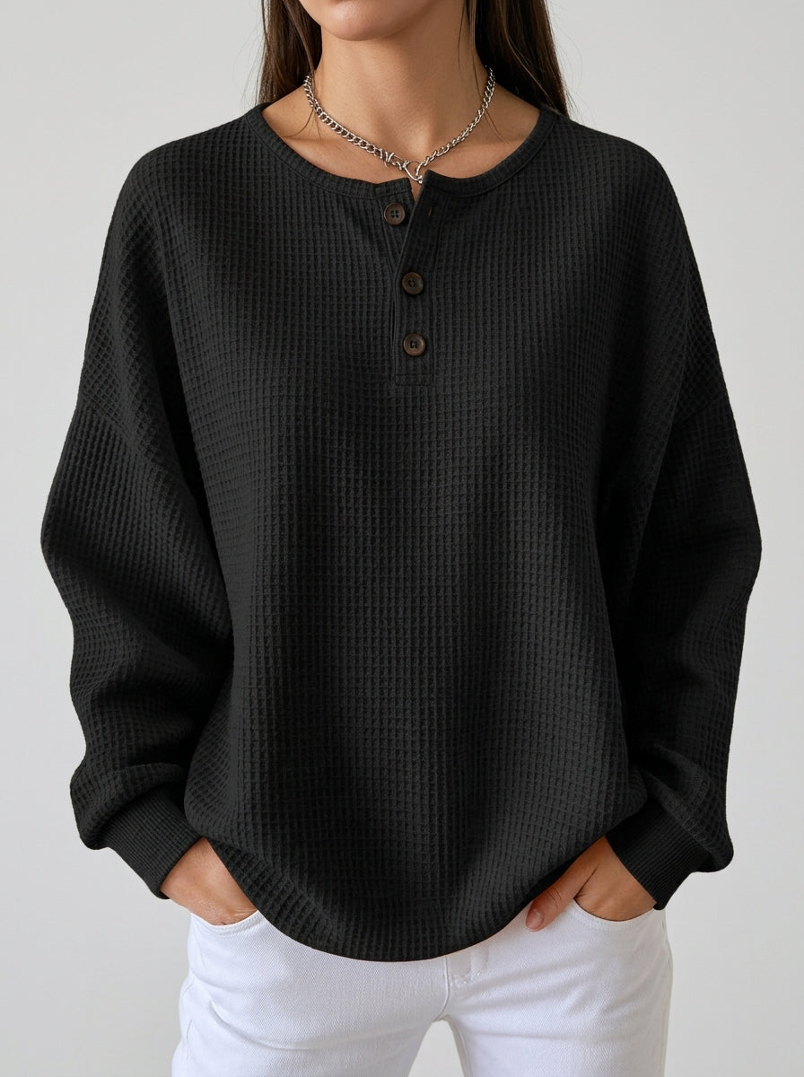 Sara - Sudadera Informal tipo Henley
