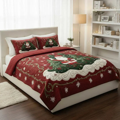 Juego de Cama Acolchado de 3 Piezas - Taller de Papá Noel