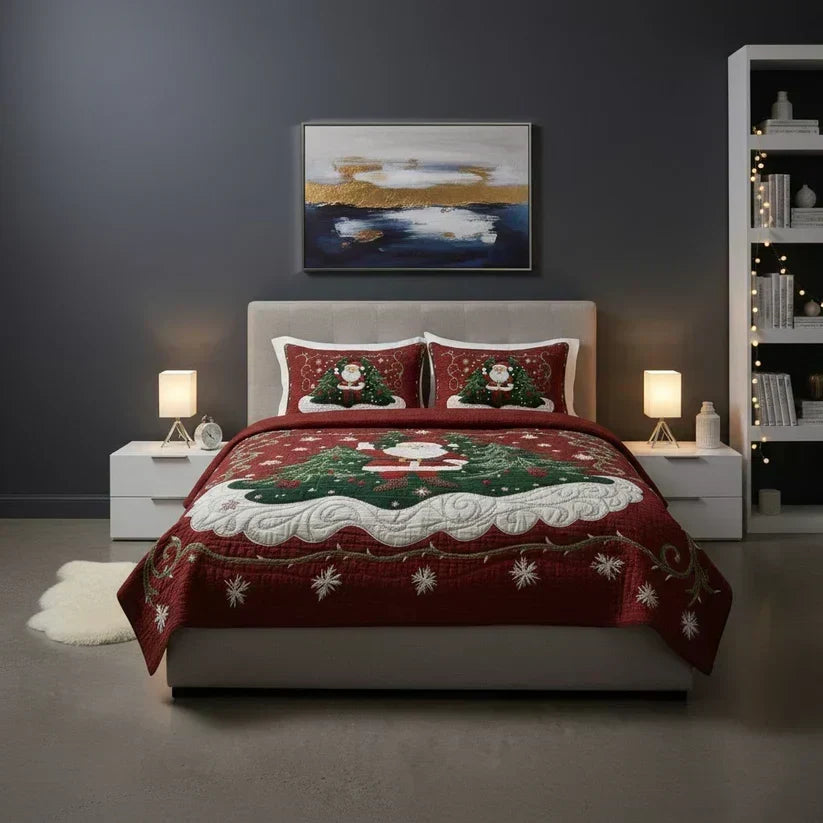 Juego de Cama Acolchado de 3 Piezas - Taller de Papá Noel