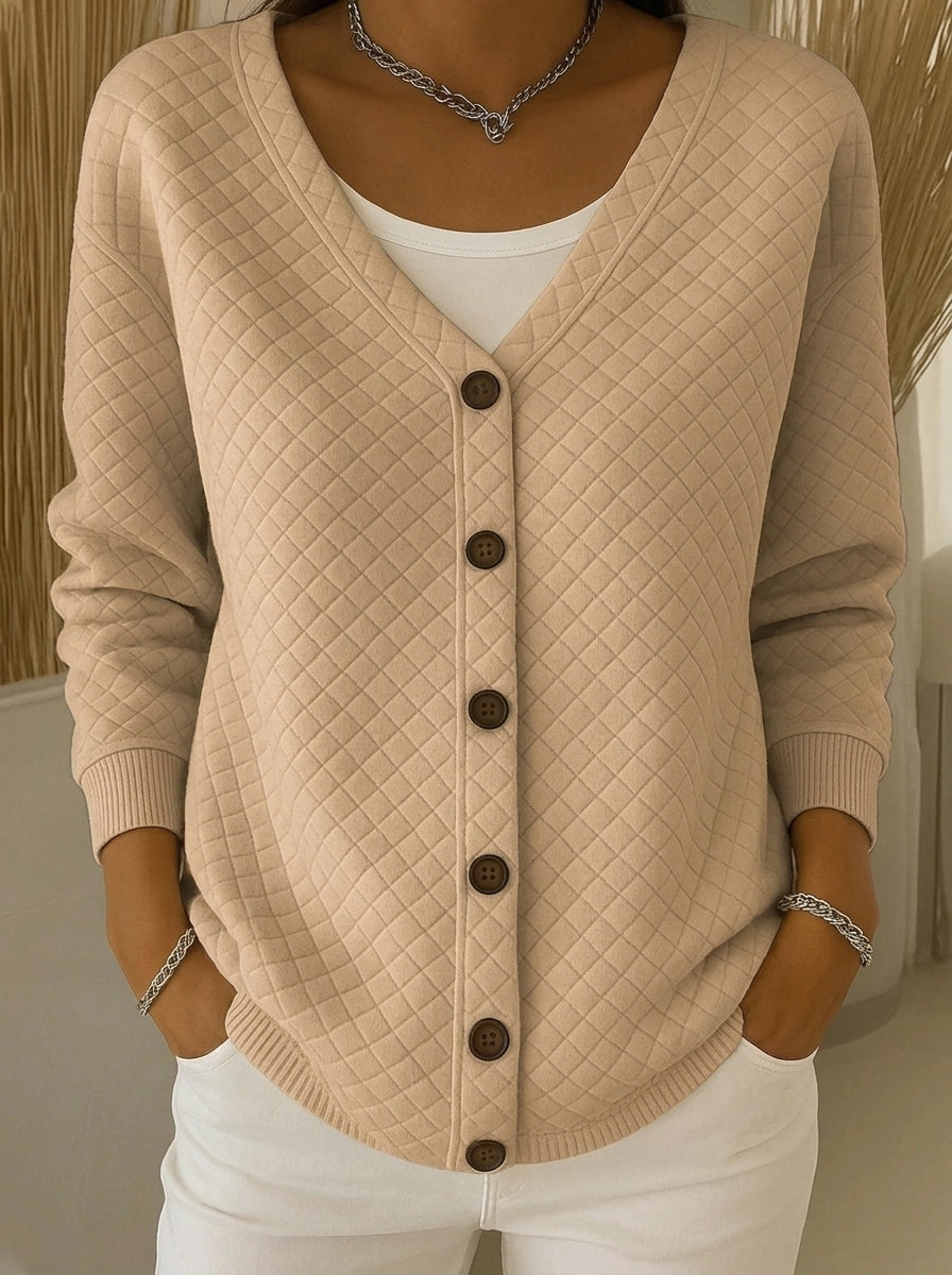 Leonor - Chaqueta de Punto Acolchada con Botones