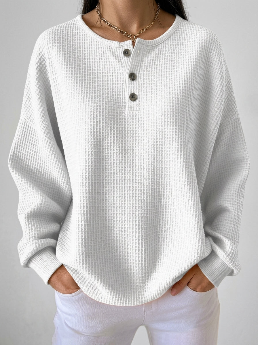 Sara - Sudadera Informal tipo Henley