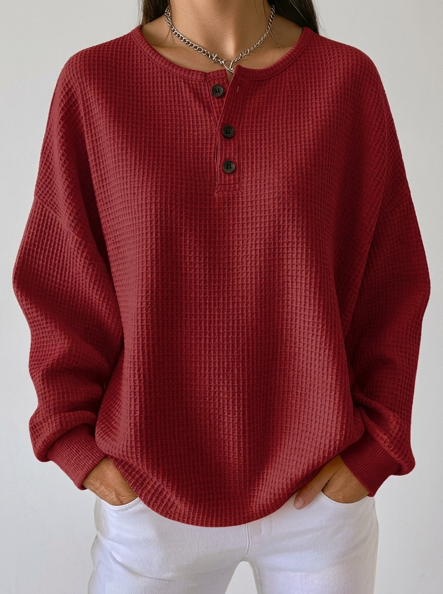 Sara - Sudadera Informal tipo Henley