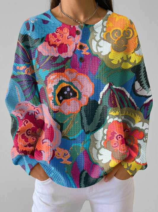 Rosa - Sudadera con Estampado Floral