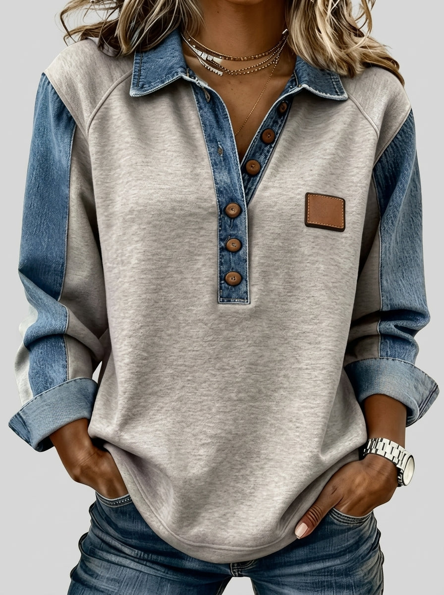 Belén - Jersey de Cuello Denim