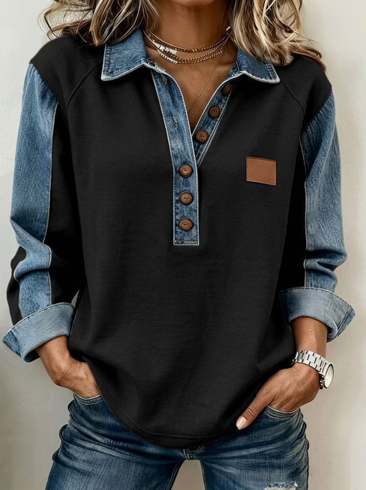 Belén - Jersey de Cuello Denim