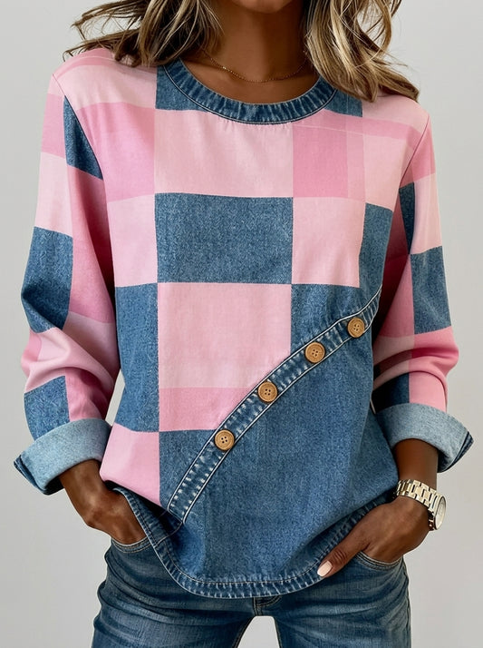 Isabel - Sudadera con Diseño Patchwork