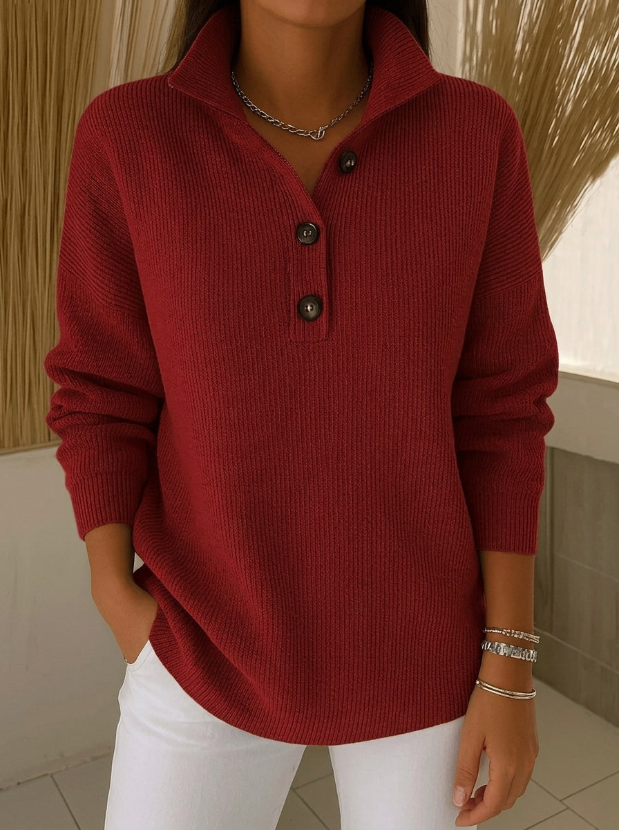 Amparo - Jersey Polo con Cuello de Pico