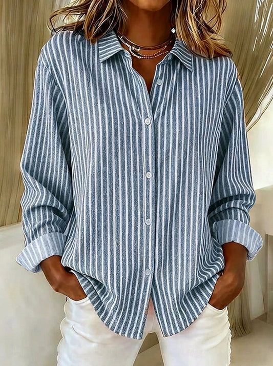 Jimena - Camisa de Rayas con Botones