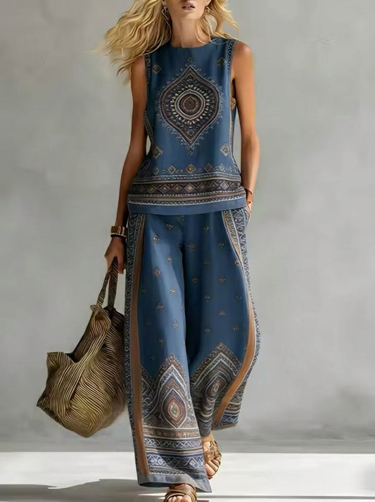 Eva - Conjunto Elegante con Estampado