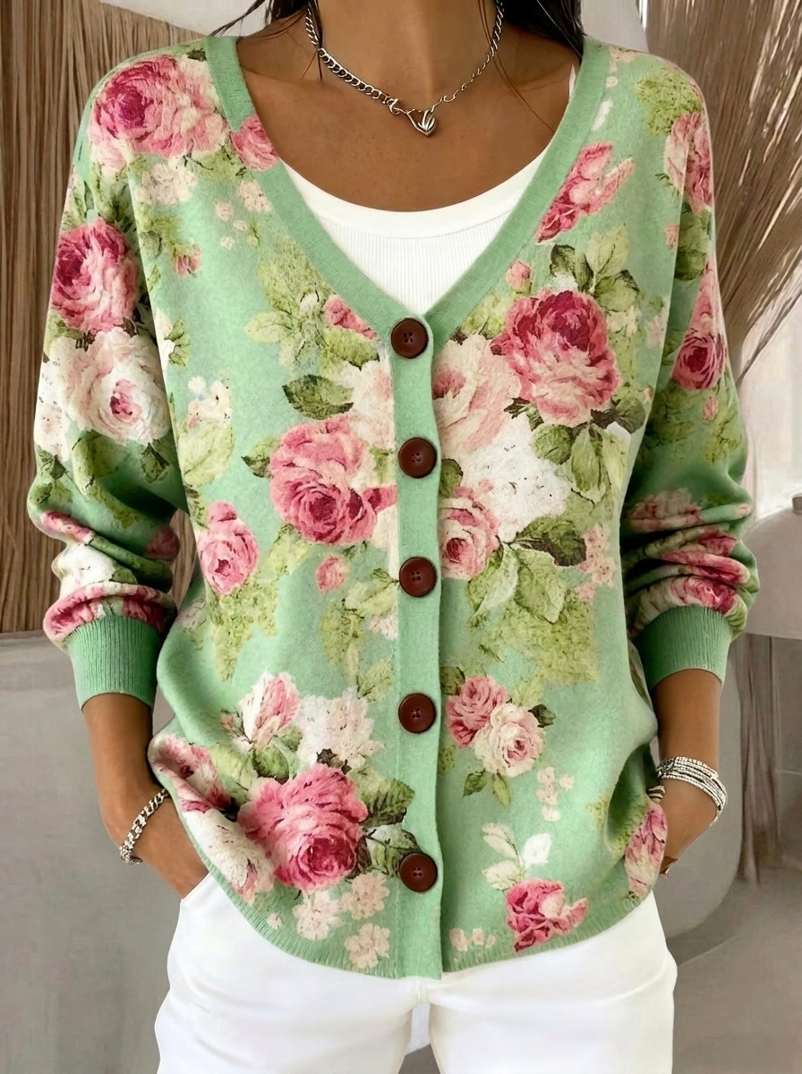 Olga - Chaqueta de Punto con Botones