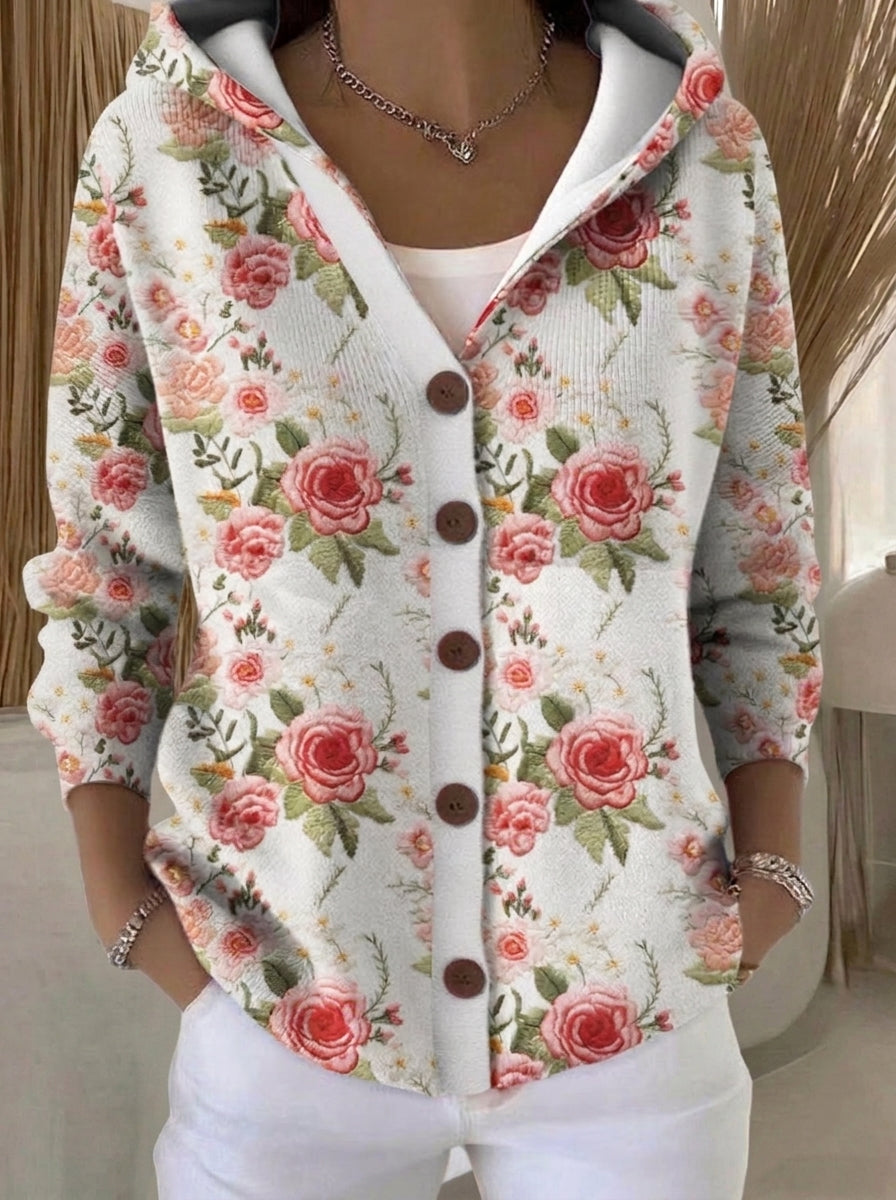 Consuelo - Chaqueta de Punto con Capucha