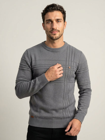 Massimo - Suéter Elegante con Diseño de Cuadros