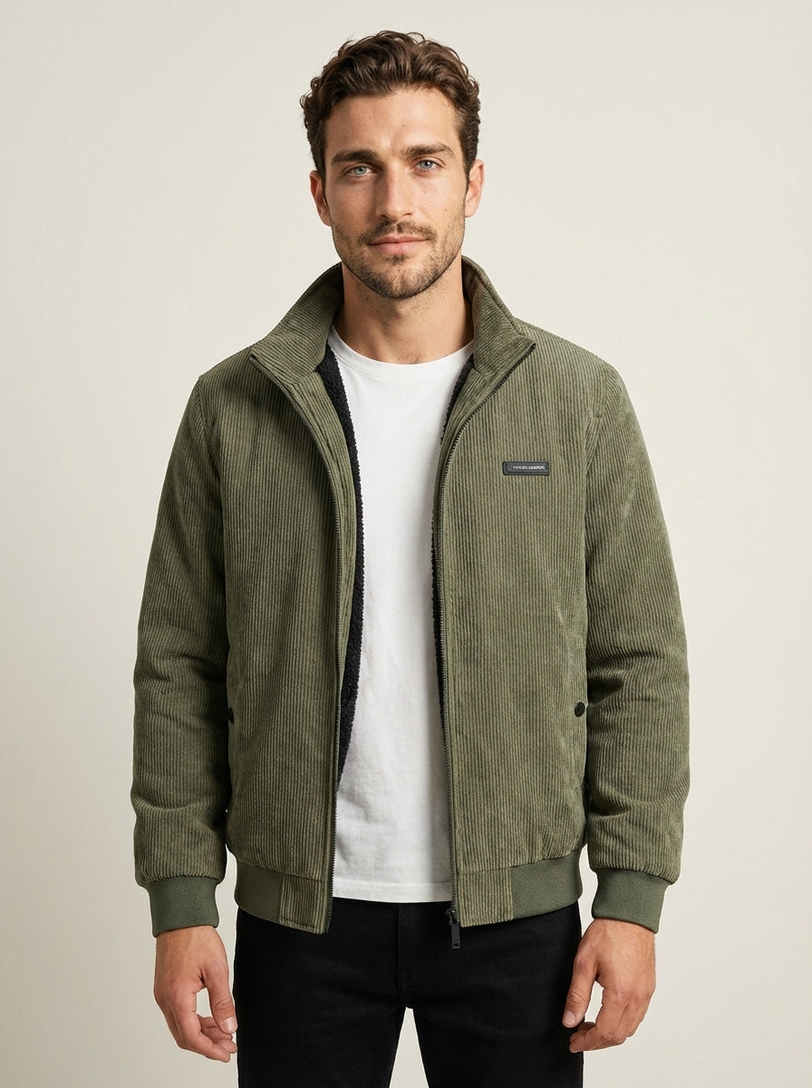 Renzo - Chaqueta de Pana con Forro de Felpa