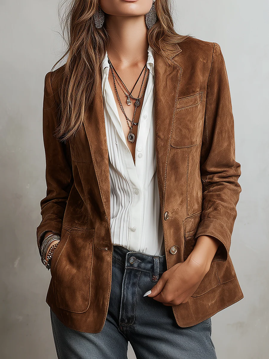 Cristina - Blazer Vintage Marrón