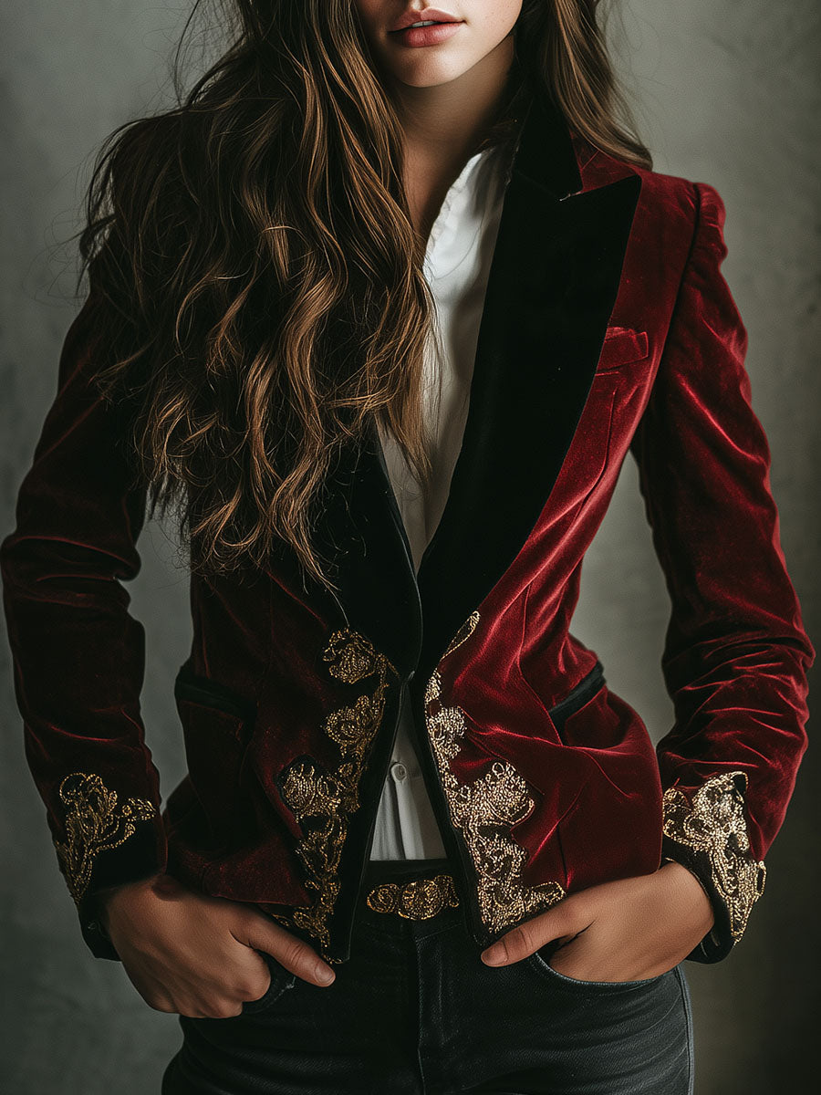 Dolores ⎸ Elegante Chaqueta de Terciopelo de Lujo